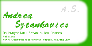 andrea sztankovics business card